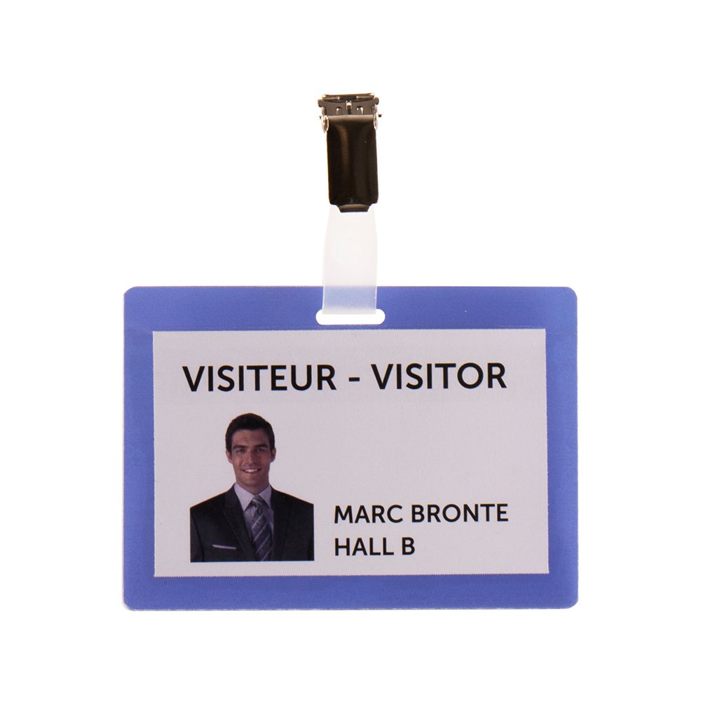 Držač ID kartica Tarifold 104x74mm samolaminirajući sa štipaljkom 1/25 - Plava