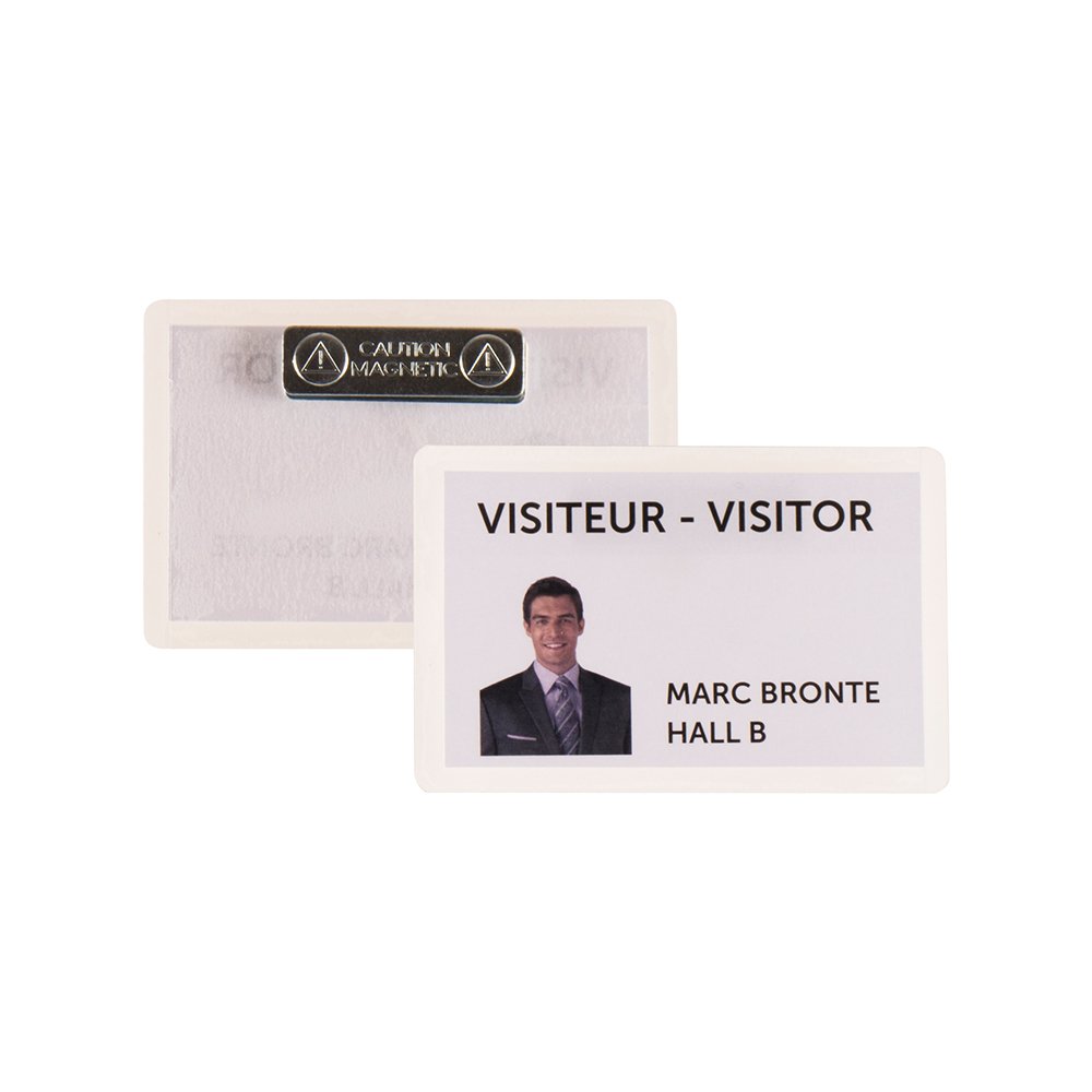 Bedž za ID karticu Tarifold sa magnetom 1/25 - Transparent