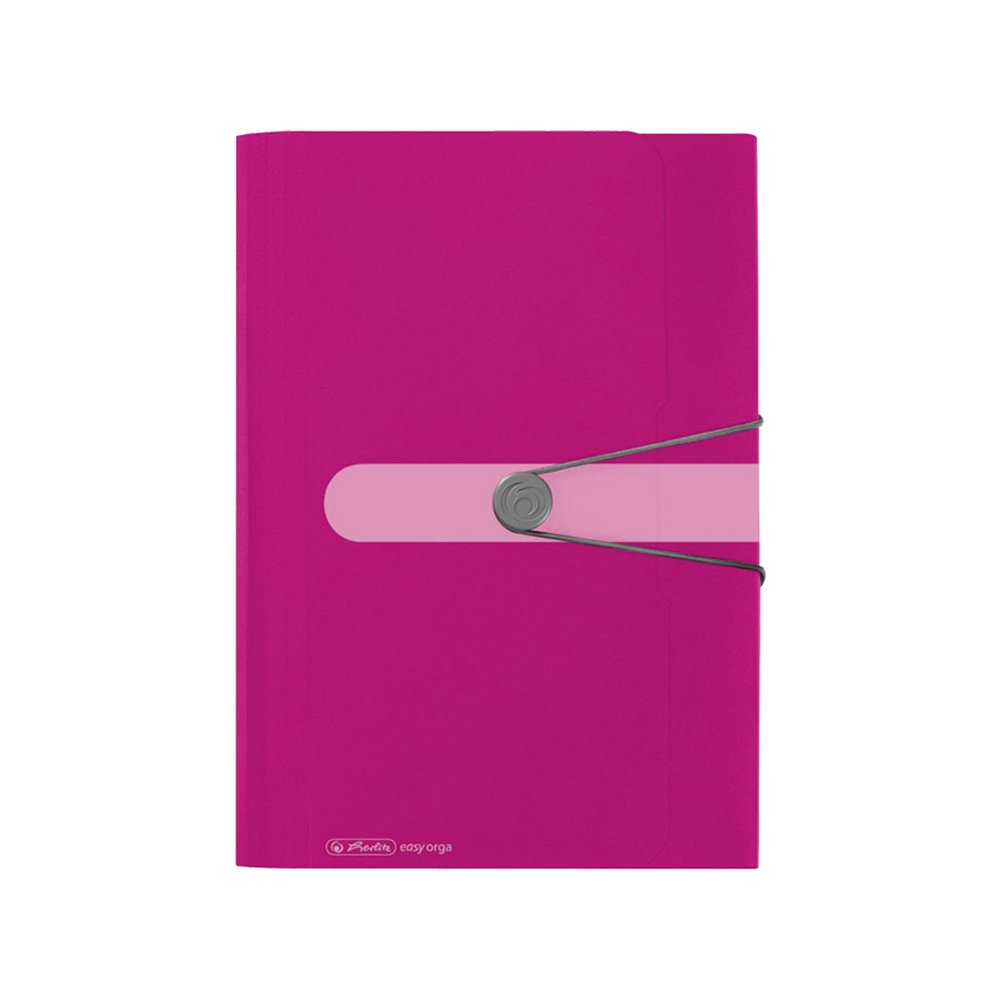 Fascikla Herlitz sa gumicom i 12 pregrada - Roze