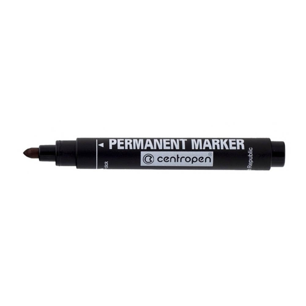 Permanent marker Centropen obli vrh - Crna