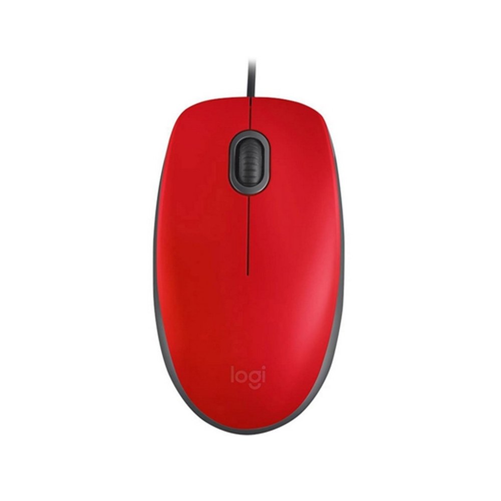 Miš Logitech M110 Silent Optical USB - Crvena