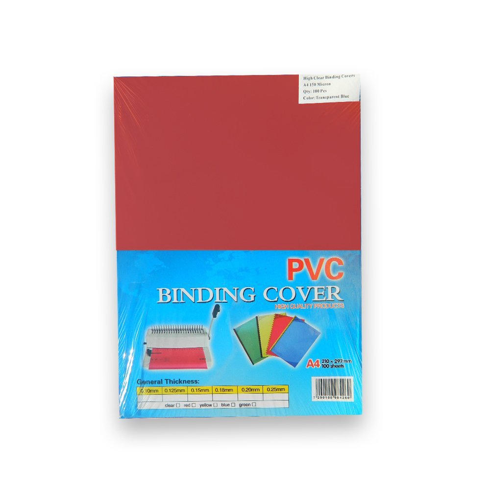 Folija PVC u boji A4 150mic - Crvena